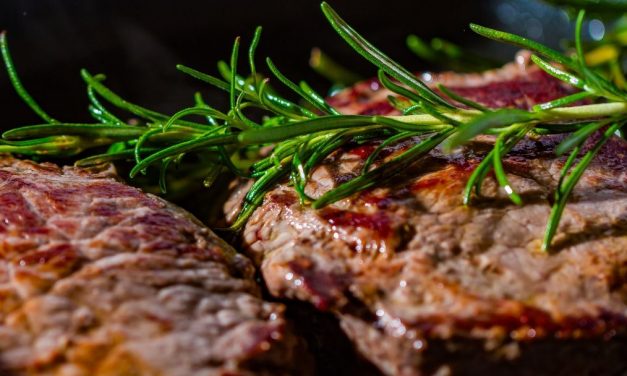 New York Strip Steaks with Crushed Garlic & Tennessee BBQ Sauce