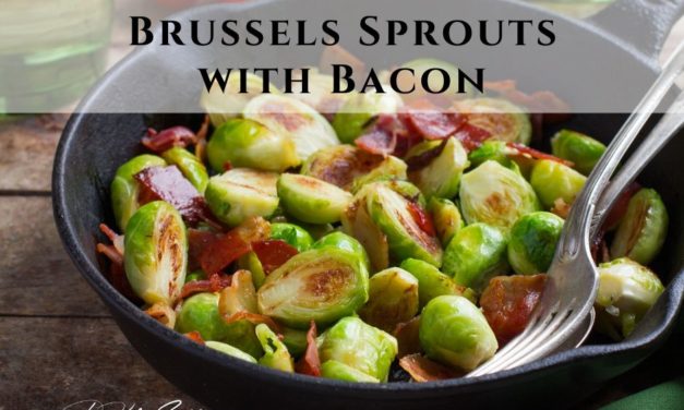 Maple Roasted Brussels Sprouts with Bacon