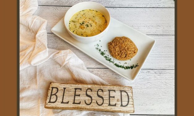 Keto Broccoli Cheese Soup with Sourdough Buns