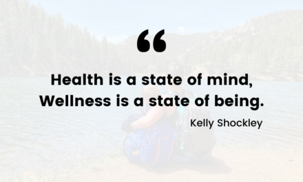 Health is a state of mind, Wellness is a state of being